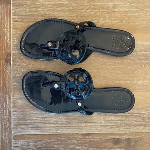 Tory Burch Miller Patent sandal black